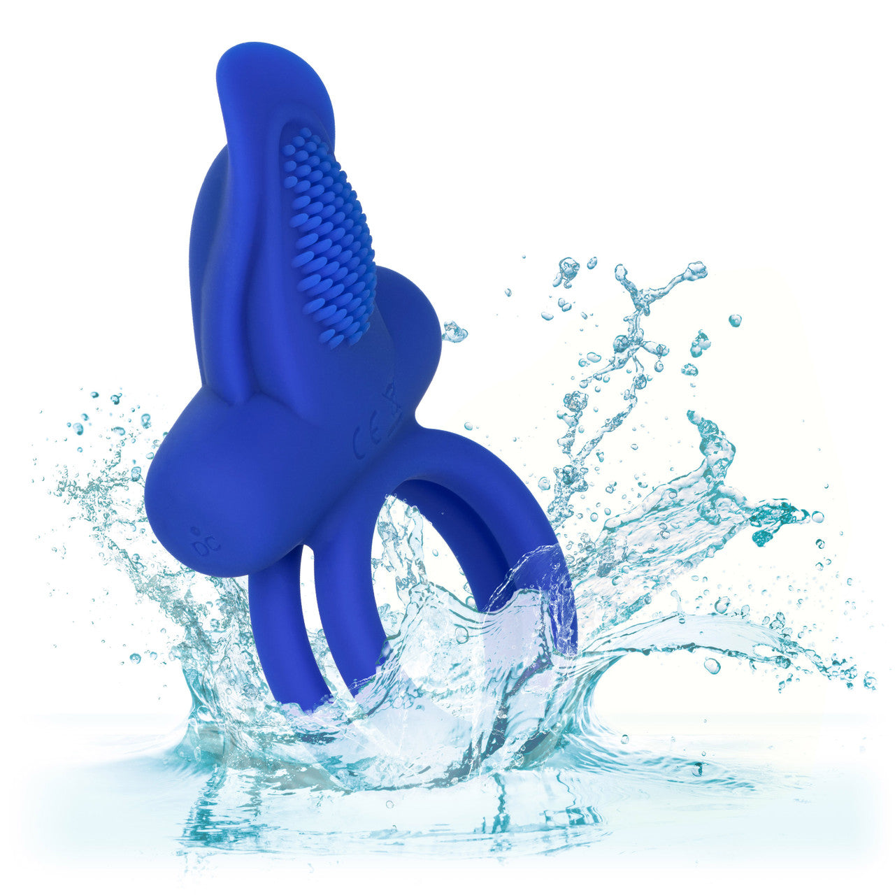 Couples Enhancers Silicone Rechargeable Dual Pleaser Enhancer - Blue