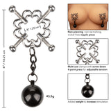 Nipple Grips 4-Point Weighted Nipple Press - Silver