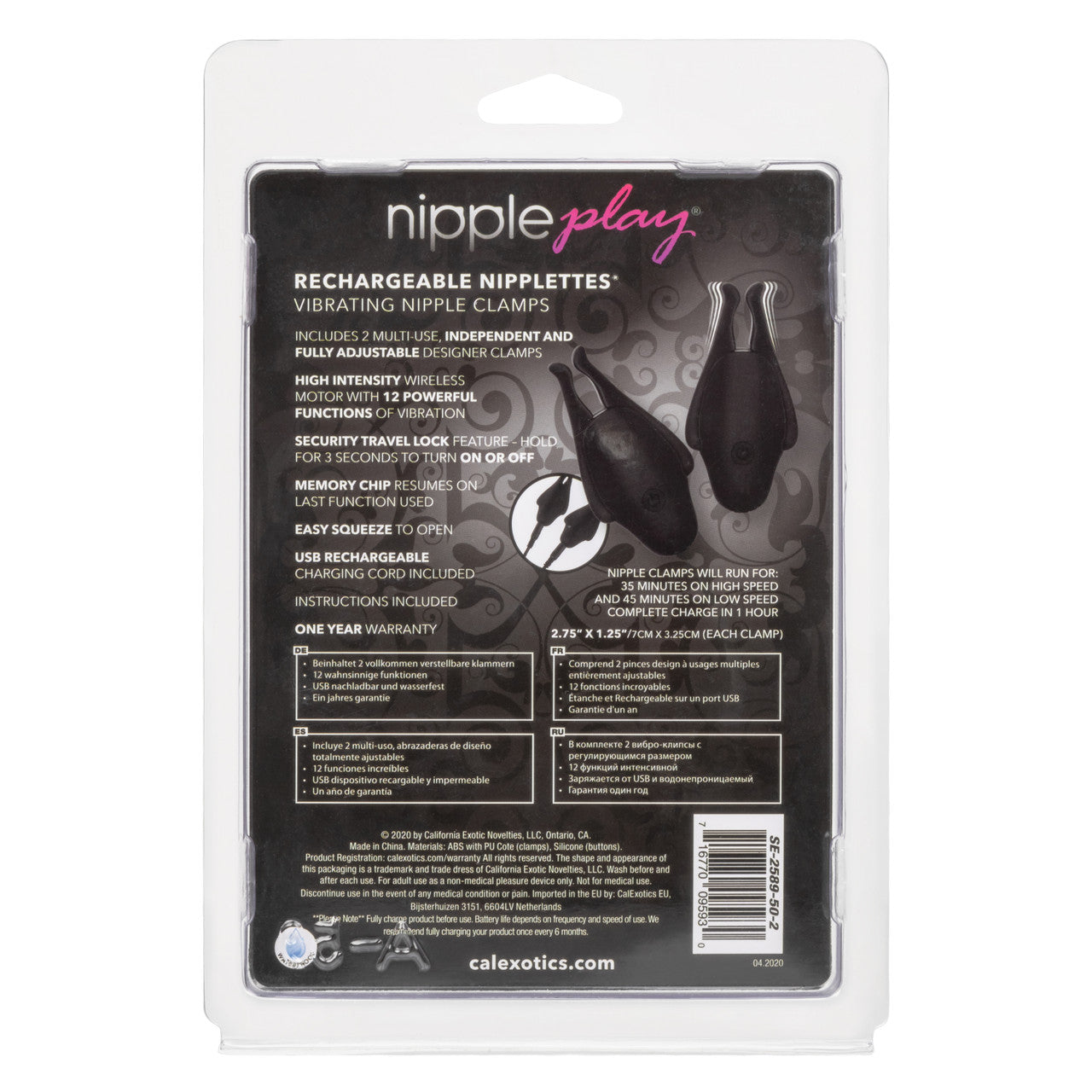 Vibrating Nipple Play Rechargeable Nipplettes