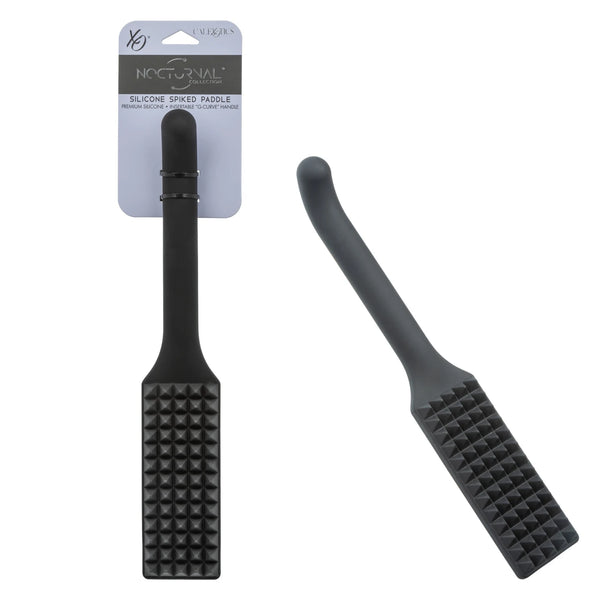 Nocturnal Collection Silicone Spiked Paddle - Black