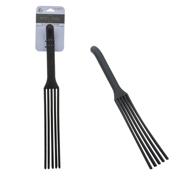 Nocturnal Collection Silicone Flogger - Black