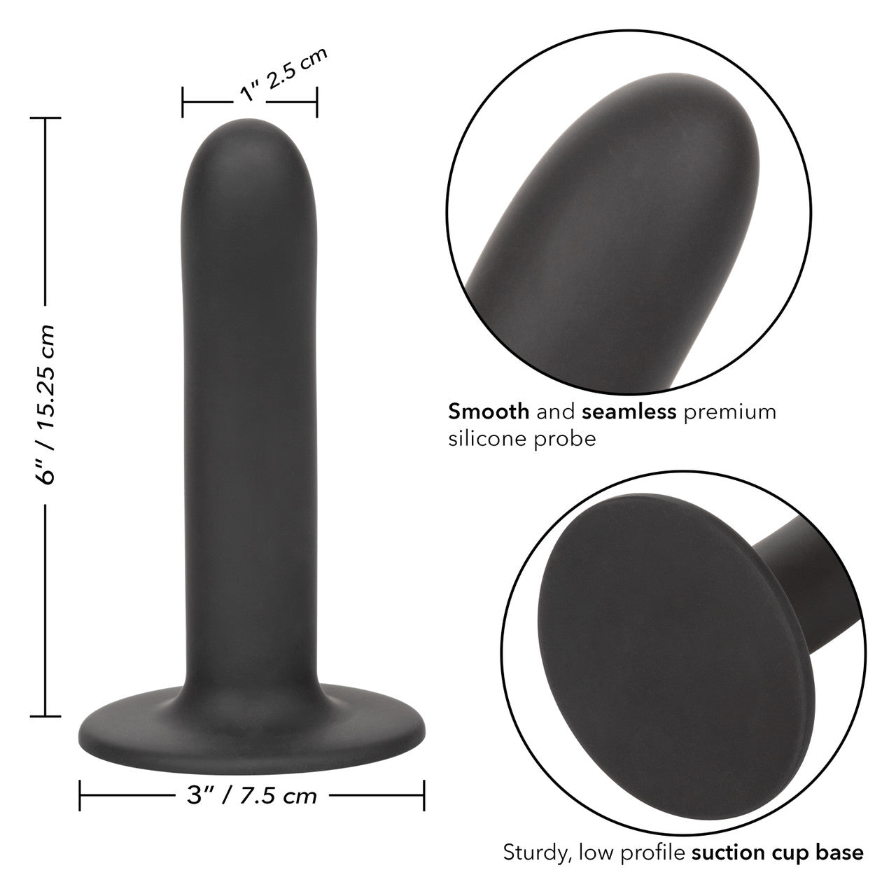 Boundless 6" Dong - Black
