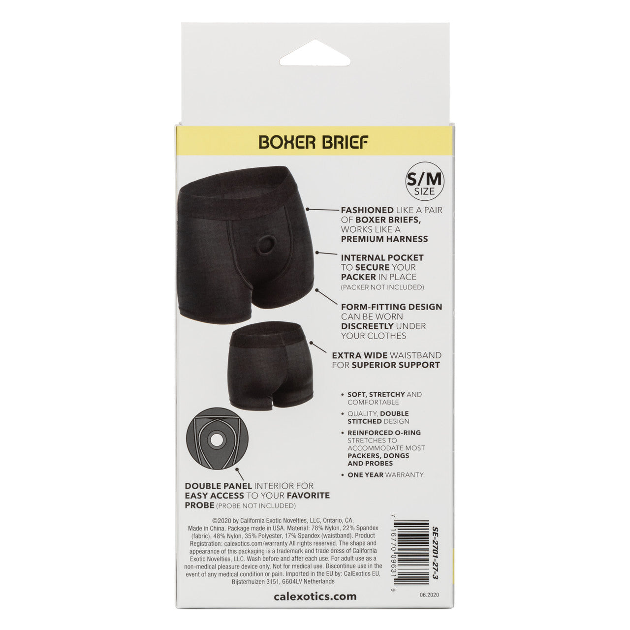 Boundless Boxer Brief Harness - Black