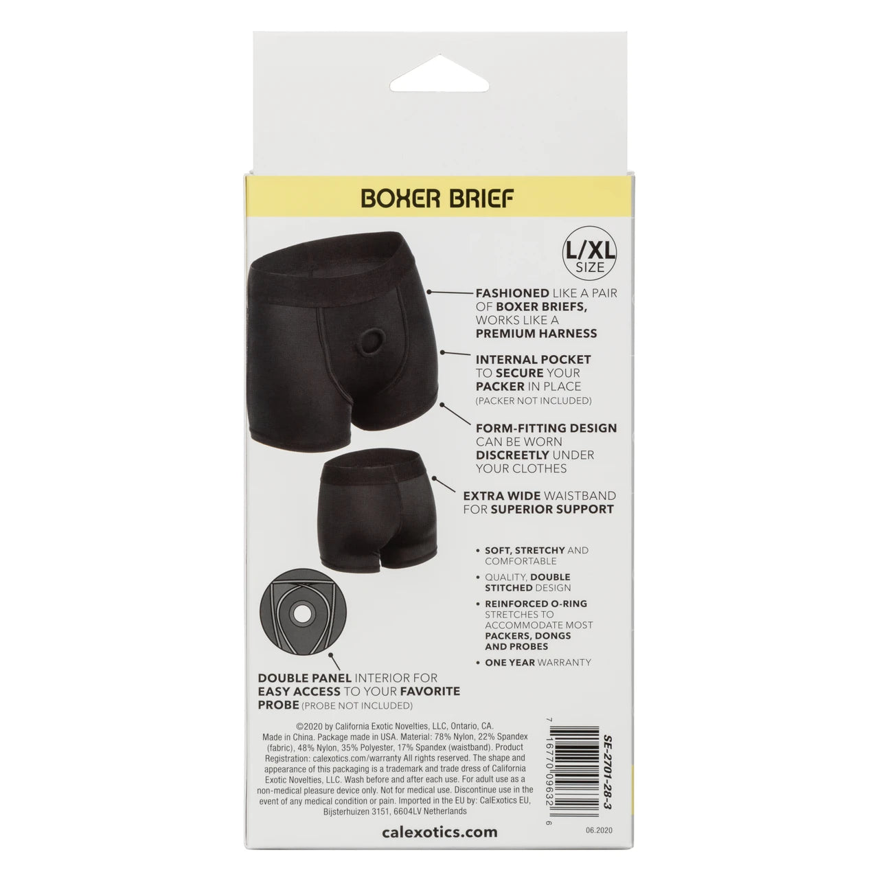 Boundless Boxer Brief Harness - Black