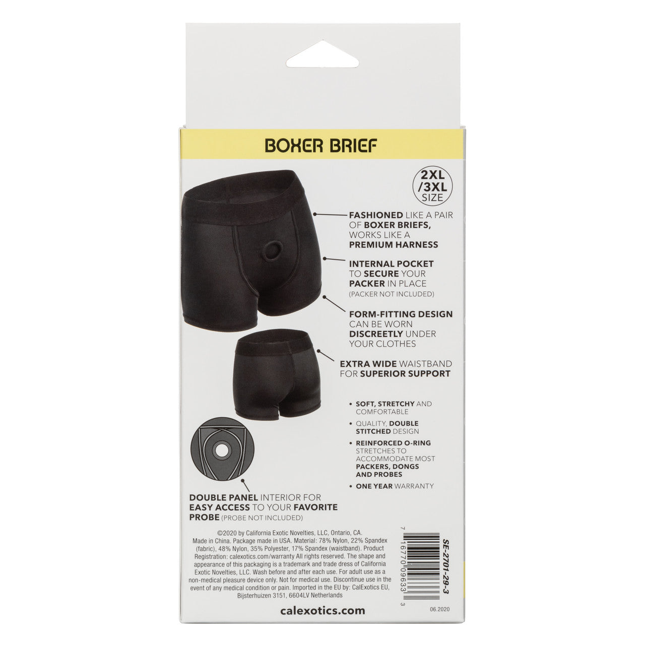 Boundless Boxer Brief Harness - Black