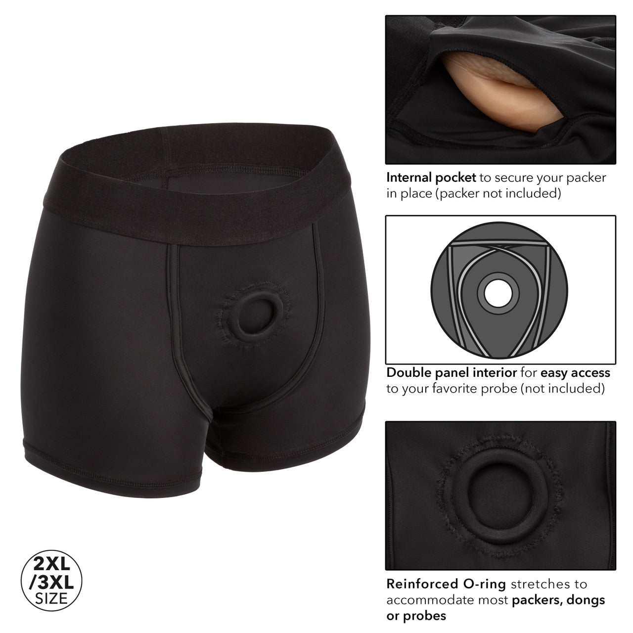 Boundless Boxer Brief Harness - Black