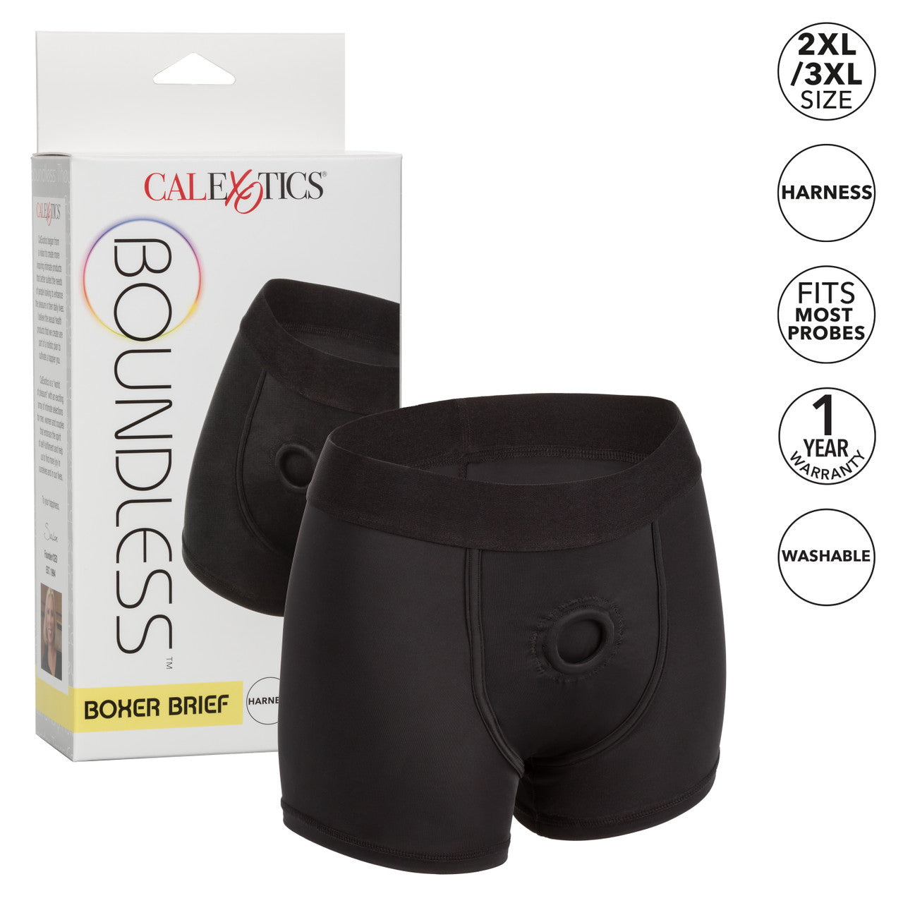 Boundless Boxer Brief Harness - Black
