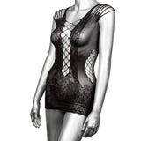 Scandal Peek-A-Boo Mini Dress - Black