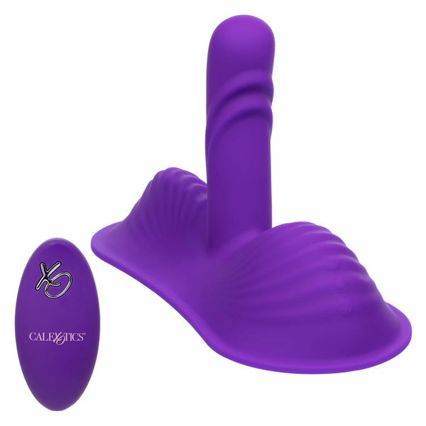 Triple Rider Rechargeable Silicone Remote Control Gyrating Rumbler