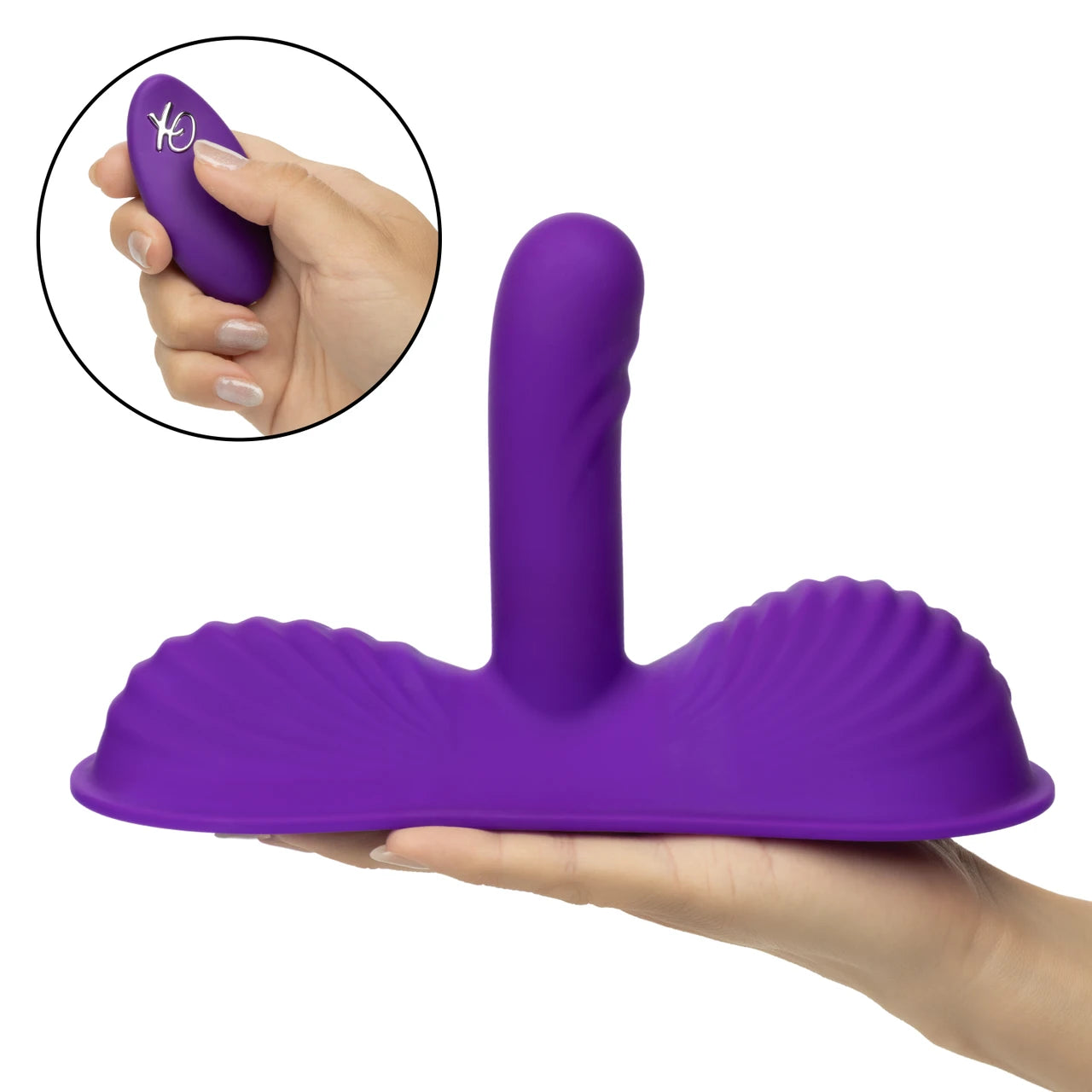 Triple Rider Rechargeable Silicone Remote Control Gyrating Rumbler