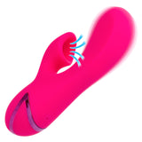 California Dreaming Summer Lovin' Venice Beach Babe Rechargeable Silicone Dual Stimulating Vibrator - Pink