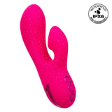 California Dreaming Summer Lovin' Venice Beach Babe Rechargeable Silicone Dual Stimulating Vibrator - Pink