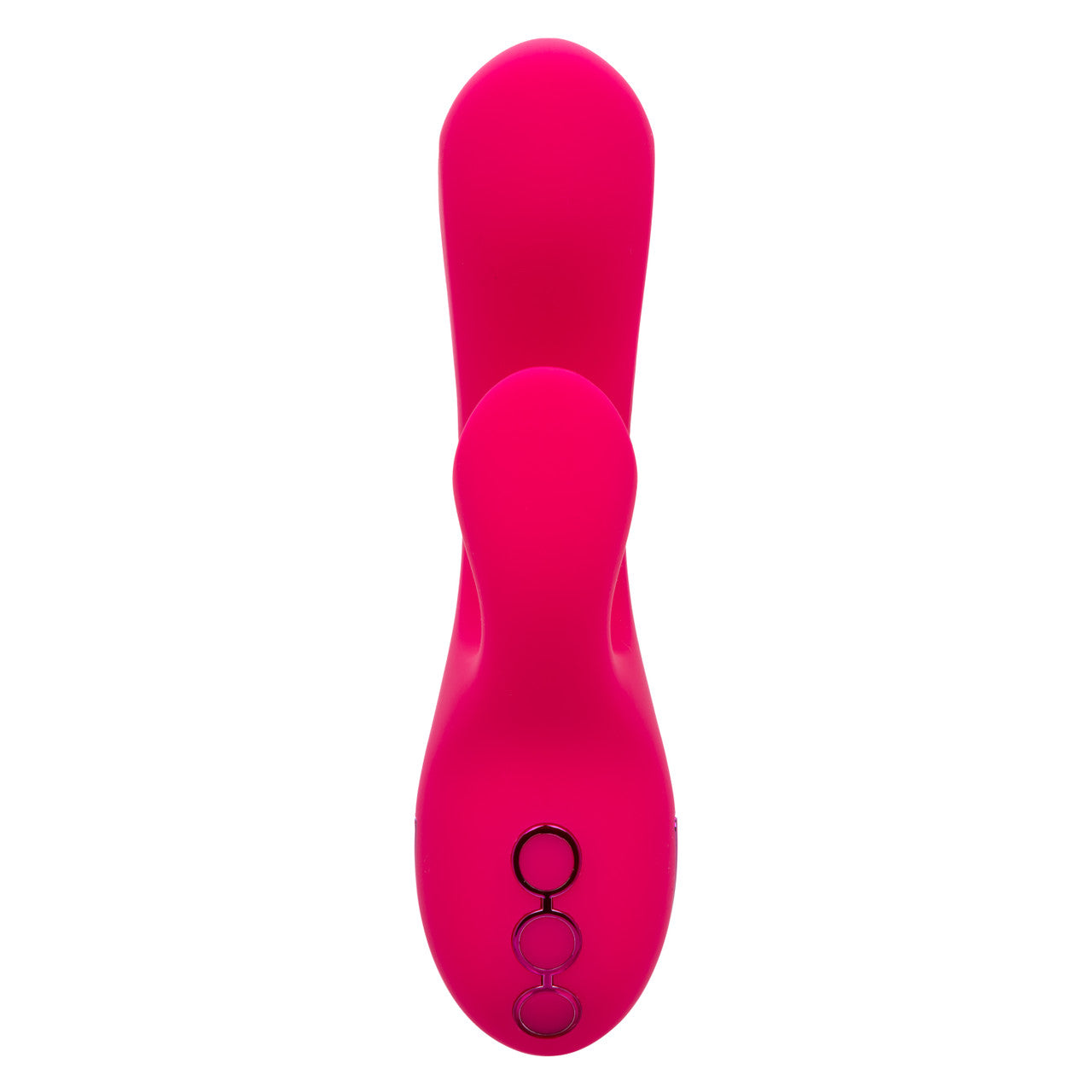 California Dreaming Summer Lovin' Venice Beach Babe Rechargeable Silicone Dual Stimulating Vibrator - Pink