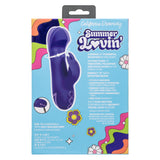California Dreaming Summer Lovin' Haight Ashbury Hottie Rechargeable Silicone Dual Stimulating Vibrator - Purple