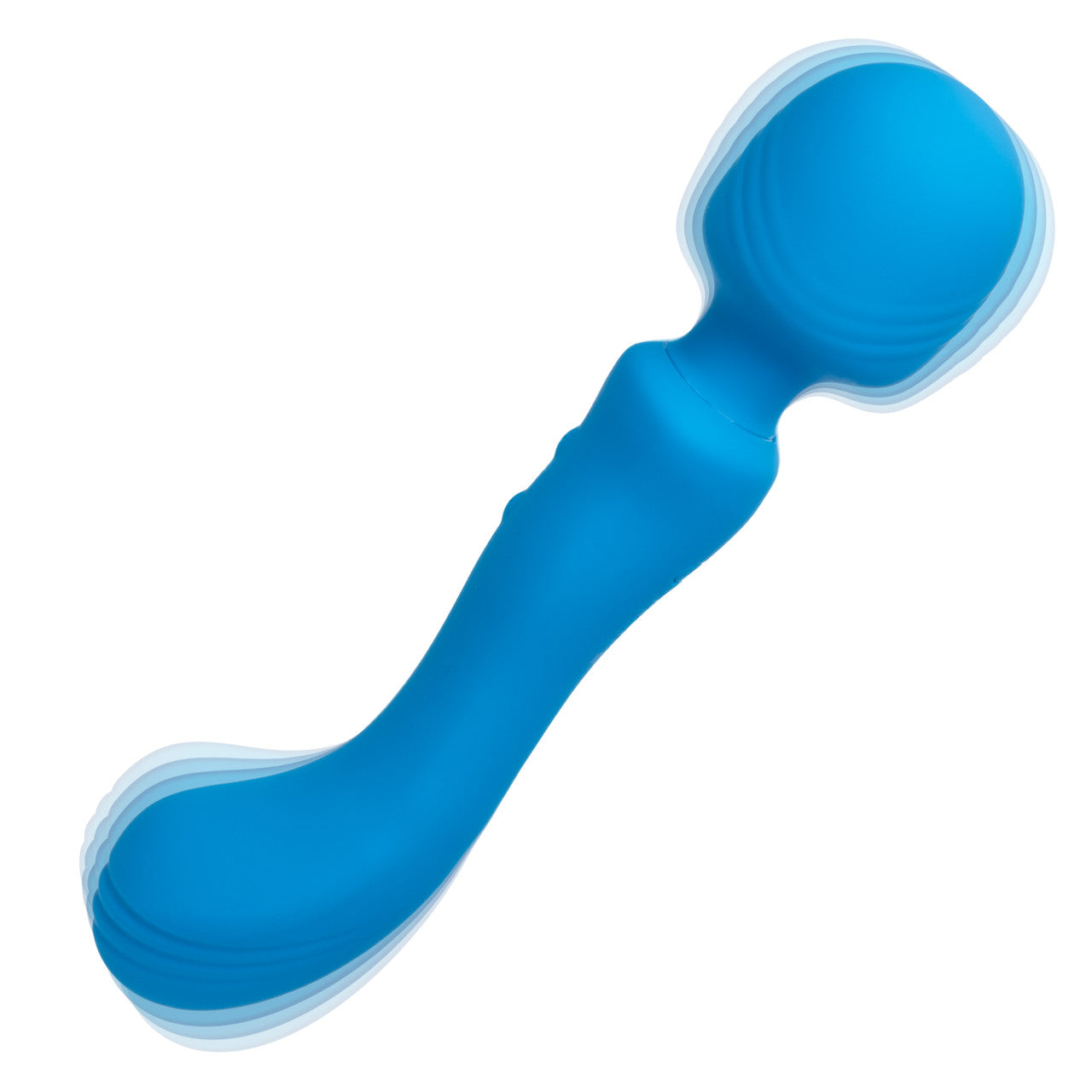 Rumbler Rumble Wand Rechargeable Silicone Vibrator - Blue