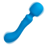 Rumbler Rumble Wand Rechargeable Silicone Vibrator - Blue