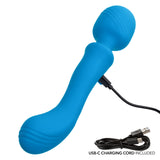 Rumbler Rumble Wand Rechargeable Silicone Vibrator - Blue