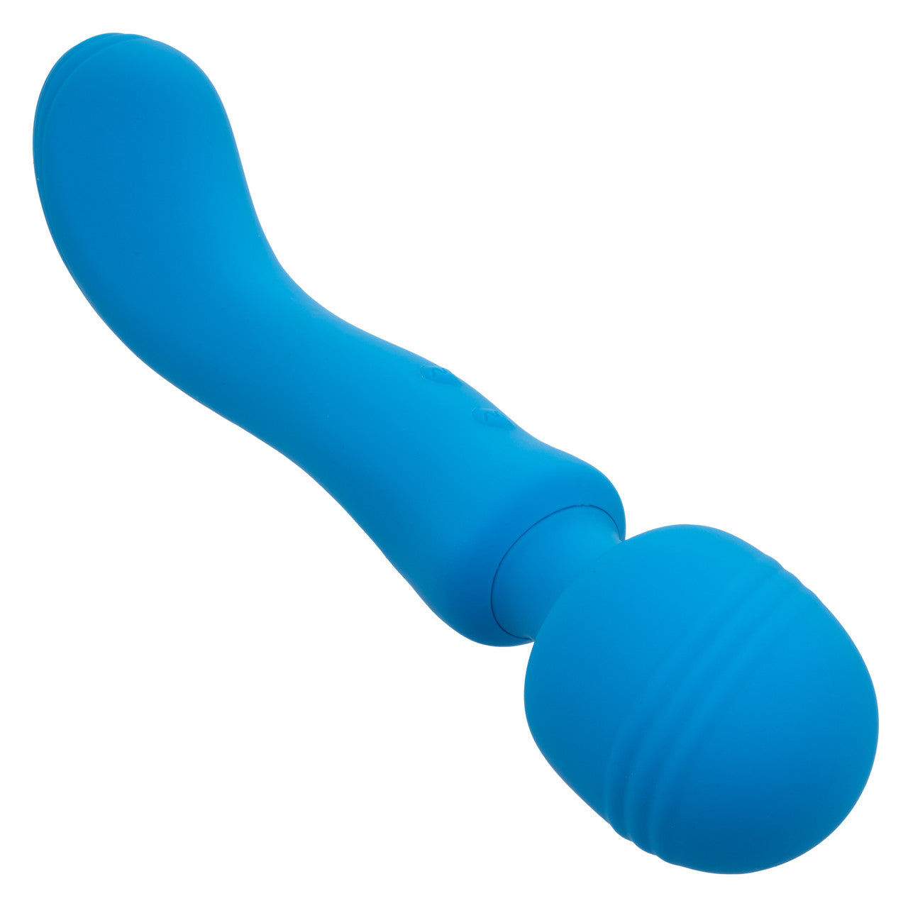 Rumbler Rumble Wand Rechargeable Silicone Vibrator - Blue