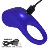 Rumbler Rumble Rechargeable Silicone Cock Ring - Purple