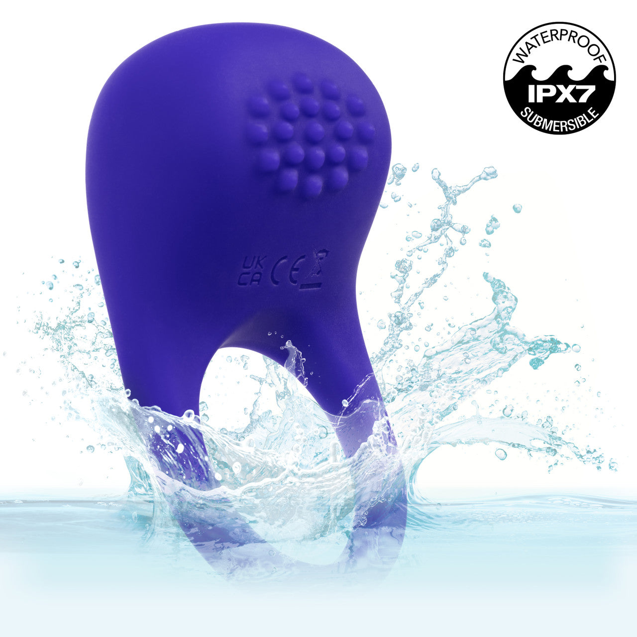 Rumbler Rumble Rechargeable Silicone Cock Ring - Purple