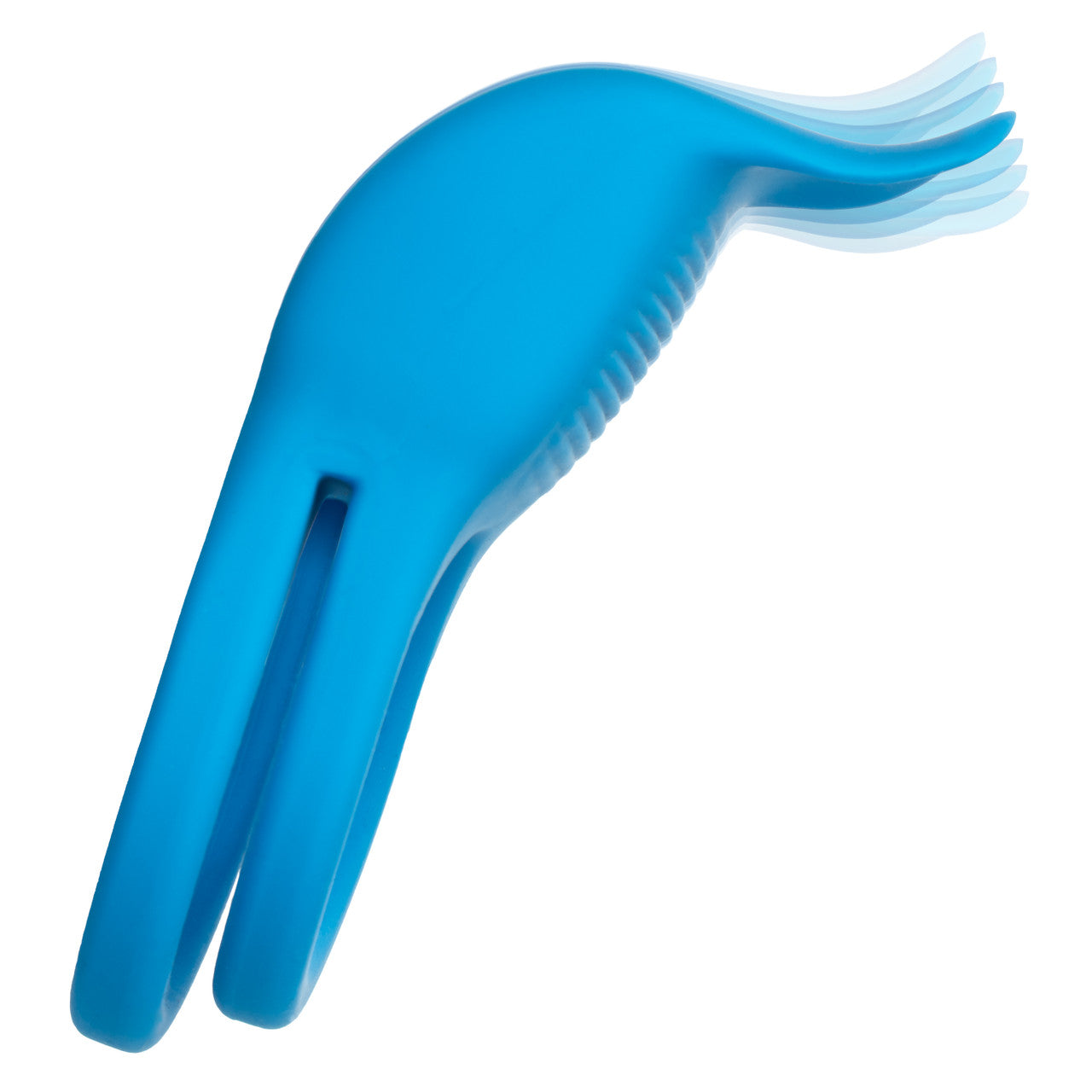Rumbler Rumble Rechargeable Silicone Dual Cock Ring - Blue