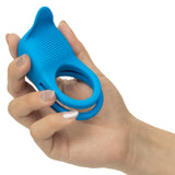 Rumbler Rumble Rechargeable Silicone Dual Cock Ring - Blue