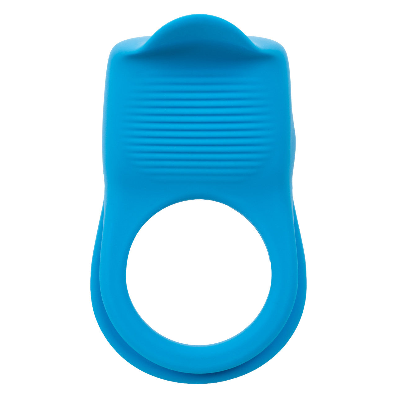 Rumbler Rumble Rechargeable Silicone Dual Cock Ring - Blue