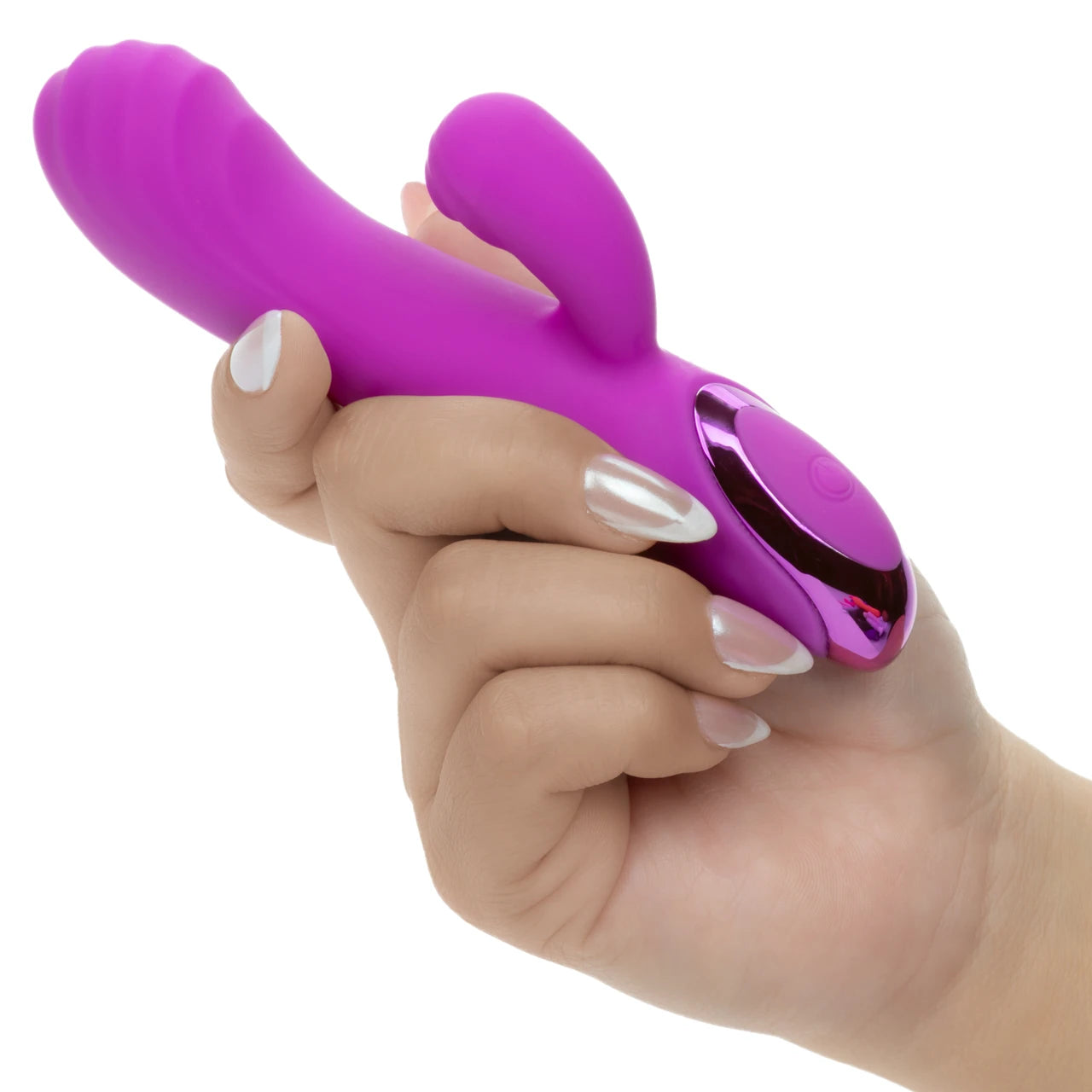 Kroma Turbo Passion Rechargeable Silicone Dual Stimulator - Purple