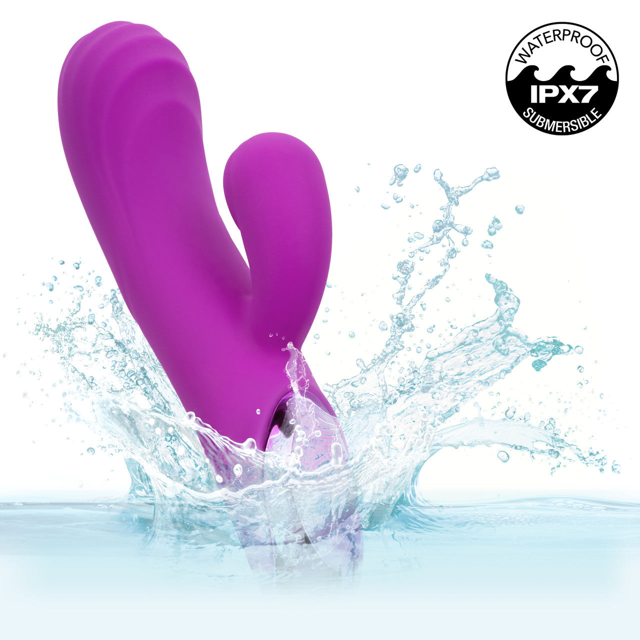 Kroma Turbo Passion Rechargeable Silicone Dual Stimulator - Purple