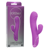 Kroma Turbo Passion Rechargeable Silicone Dual Stimulator - Purple