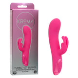 Kroma Turbo G Bunny Rechargeable Silicone Rabbit Vibrator - Pink
