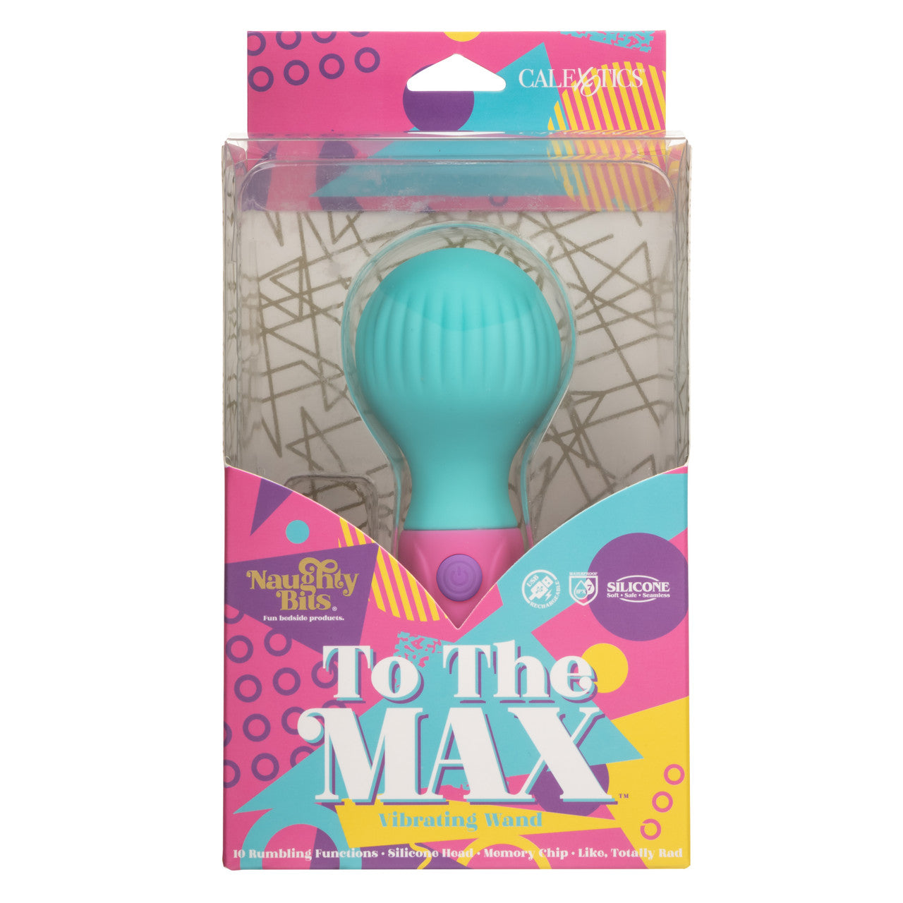 Naughty Bits To The Max Vibrating Rechargeable Silicone Wand