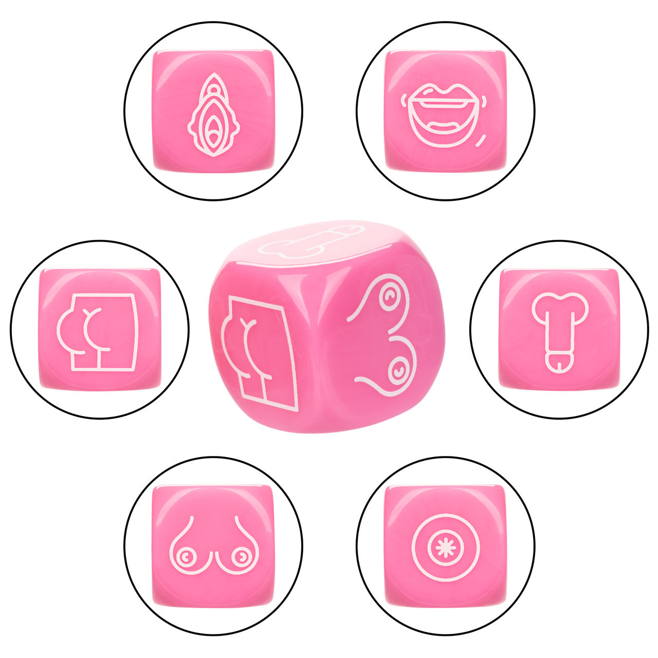 Naughty Bits® Roll With It™  Icon-Based Sex Dice Game