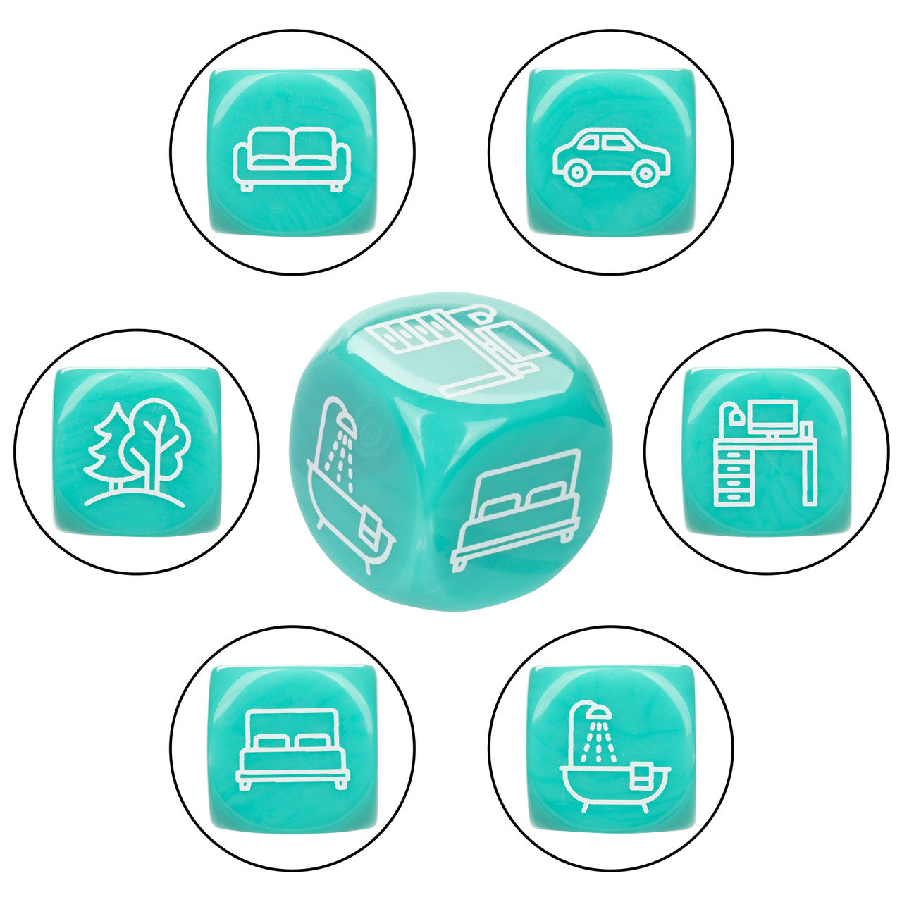 Naughty Bits® Roll With It™  Icon-Based Sex Dice Game