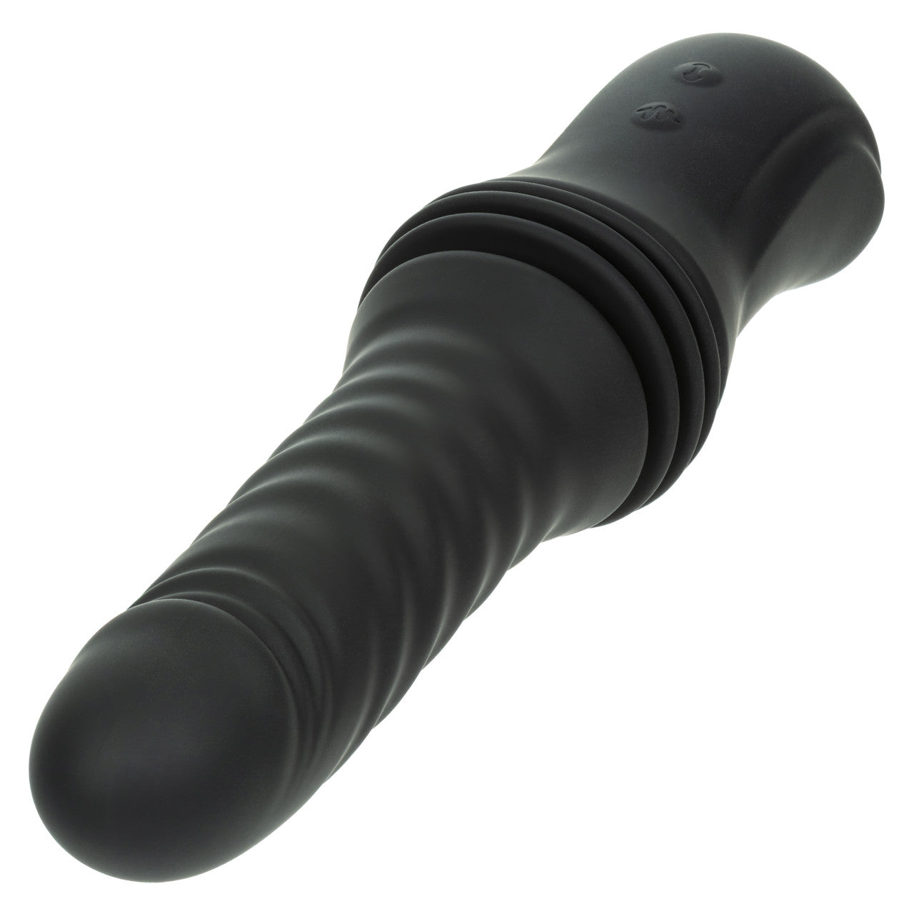 Overdrive Rechargeable Silicone Sex Machine Waterproof Thruster with Remote Control - Black
