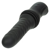 Overdrive Rechargeable Silicone Sex Machine Waterproof Thruster with Remote Control - Black