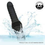 Overdrive Rechargeable Silicone Sex Machine Waterproof Thruster with Remote Control - Black
