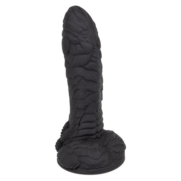 Monster Dong The Gill Man Silicone Dildo 7.25in - Black