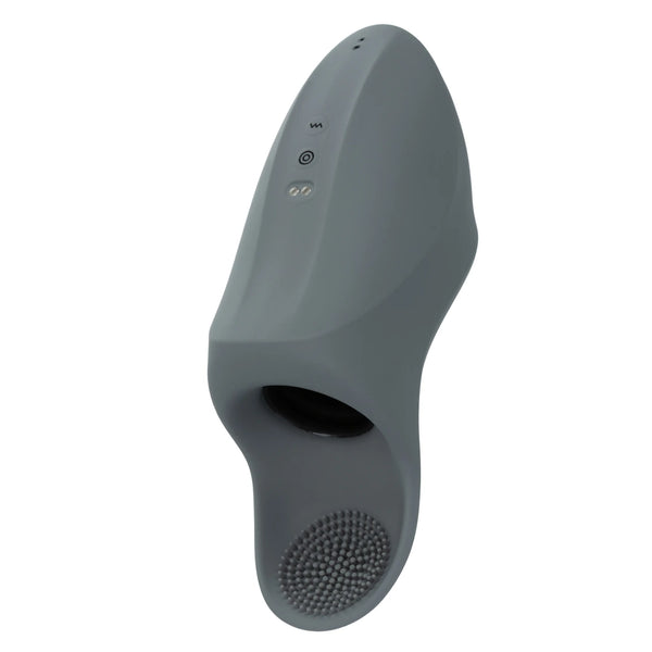 Milk Master Rechargeable Silicone Squeeze & Please Masturbator - Gray