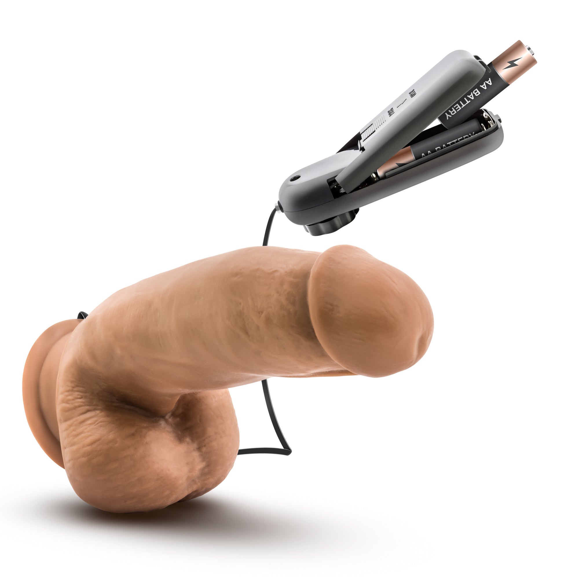 Loverboy - MMA Fighter - 7in Vibrating Realistic Cock - Mocha