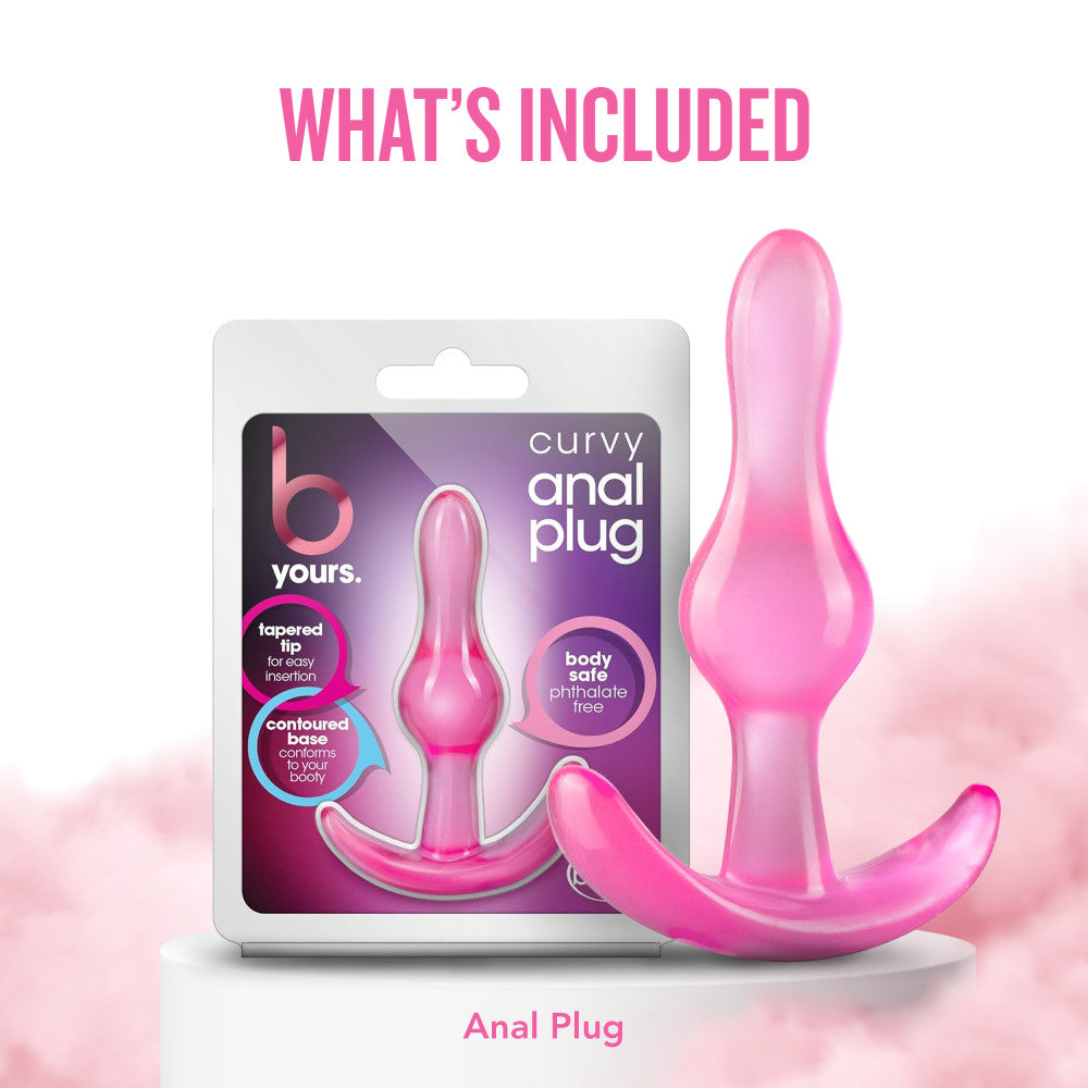 B Yours - Curvy Anal Plug - Pink