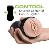 M for Men - Soft and Wet - Pussy with Pleasure Ridges - Self Lubricating Stroker Cup - Vanilla