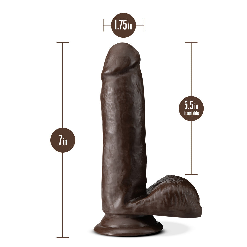 Dr. Skin Plus - 7 in Posable Dildo with Balls