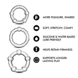 Stay Hard - Beaded Cock Rings