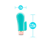 Aria Sensual AF Teal 3.25-Inch Finger Fin Vibrator