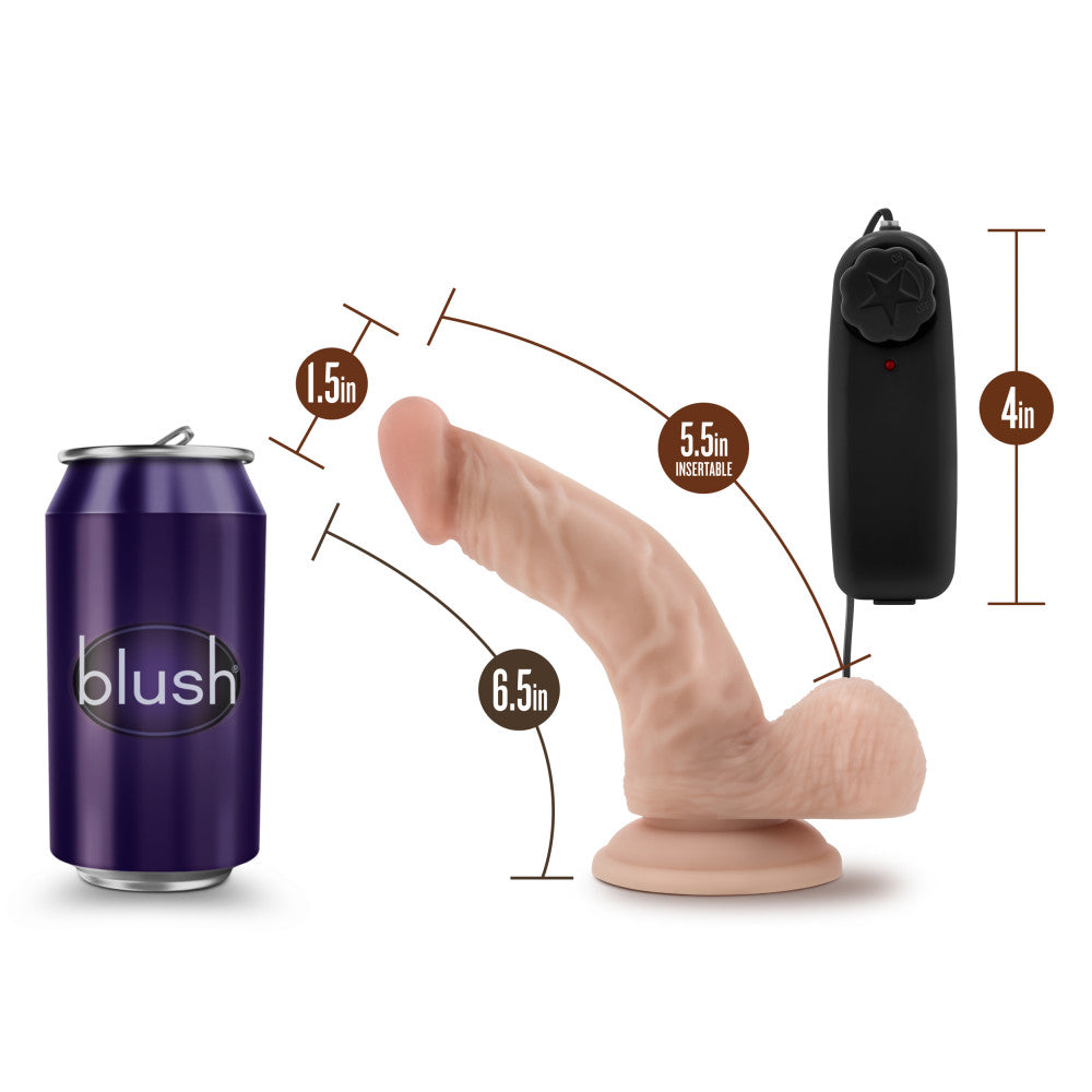 Dr. Skin - Dr. Ken 6.5in Vibrating Cock with Suction Cup - Vanilla