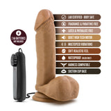 Loverboy - Soccer Champ 8 in - Vibrating Realistic Dildo - Mocha