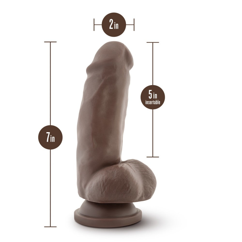Dr. Skin - Mr. Smith 7in Dildo with Suction Cup - Chocolate