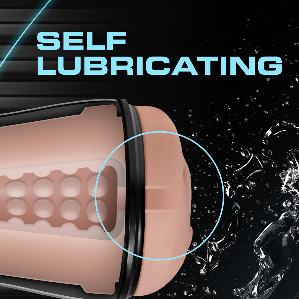 M for Men - Soft and Wet - Pussy with Pleasure Orbs - Self Lubricating Stroker Cup - Vanilla