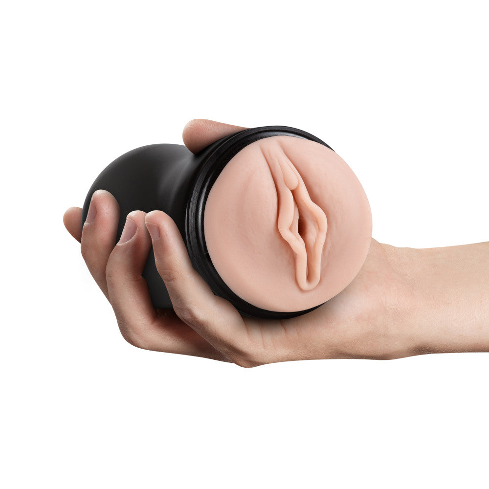 M for Men - Soft and Wet - Pussy with Pleasure Ridges - Self Lubricating Stroker Cup - Vanilla